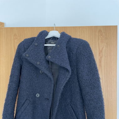 Mantel - Blau / Schwarz