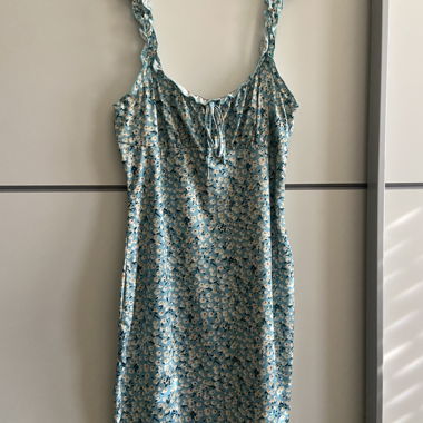 Blue floral dress