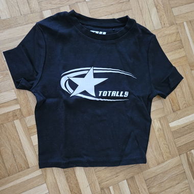 Schwarzes T-Shirt TW Totally XS