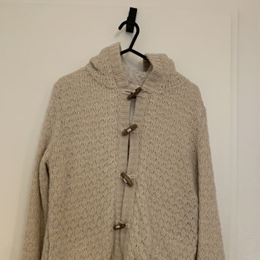 Weiße Kuscheljacke