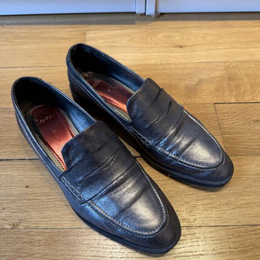 Mocassini in pelle argentata ZARA EU 38