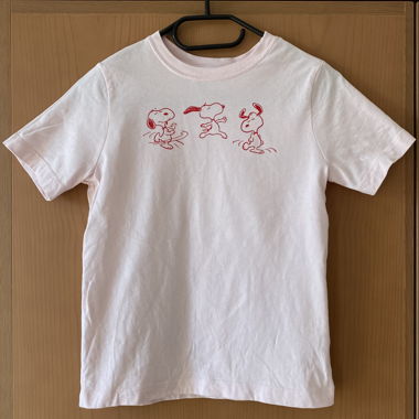 Peanuts Snoopy Baby Tee baby pink
