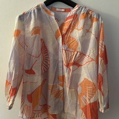 OPUS Bluse aus Baumwolle mit Blumenmuster Grösse 38