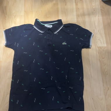 Polo Lacoste marine imprimé M