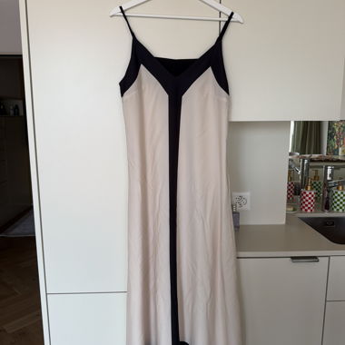 Abito Slip Nero e Crema