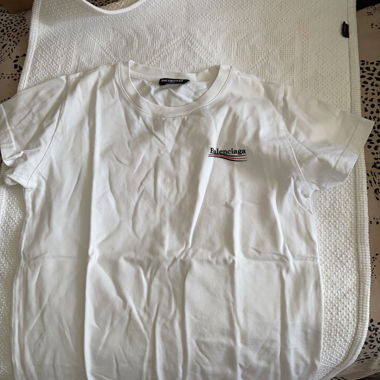 Weisses Balenciaga-T-Shirt
