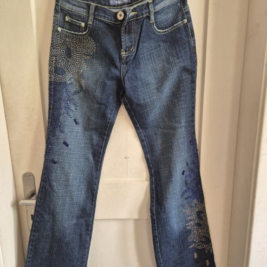 Jeans vintage Vogue fatti a mano