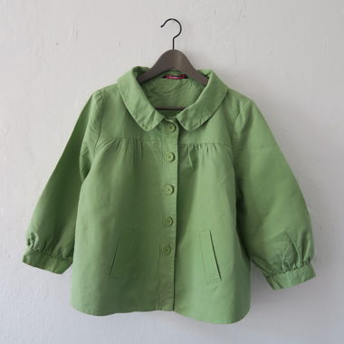Giacca verde con bottoni