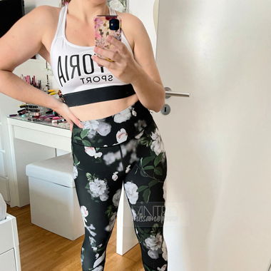 Sportleggings mit Rosen