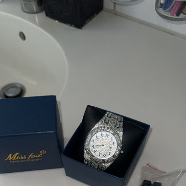 Iced Out Arabische Zahl Uhr