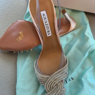 AQUAZZURA Sandalen mit Absatz roségold