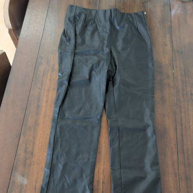 Fake leather pants
