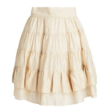 Gonna con volant Sandro Paris beige