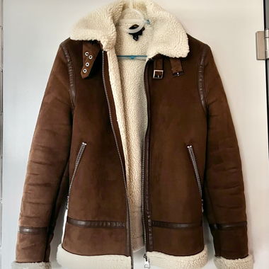 Veste en fausse fourrure pour homme