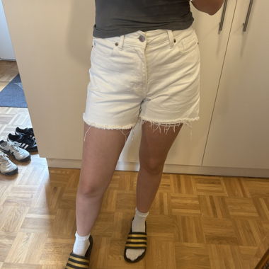 Weiße Denim-Shorts EU 38
