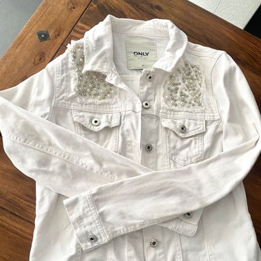 Weisse Only Jeansjacke