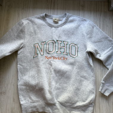 NEW H&M Sweatshirt Noho New York City Gris, Taille M