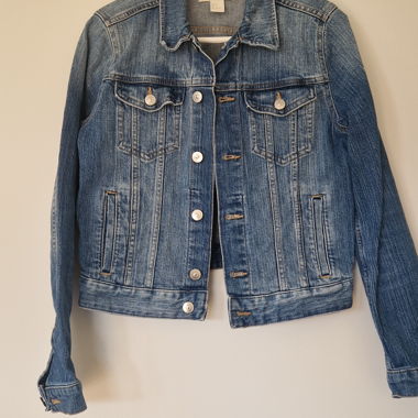 Cropped Light Denim Jacket 