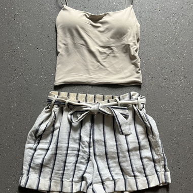 Shorts with Backless Top