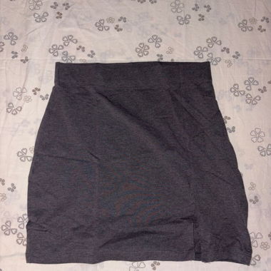 Dark Grey Short Skirt