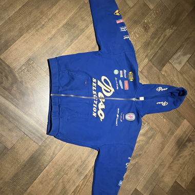 Blue Peso Zip-Up-Hoodie