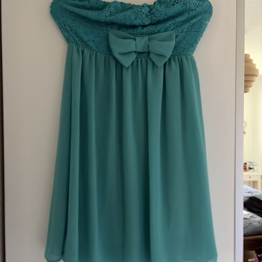 Robe bandeau turquoise