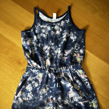 Athleta Girls (8-10) Blue Tie-Dye Romper 