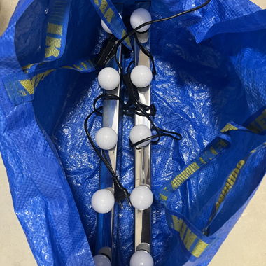 2 lampes Hollywood pour par ex. table de maquillage.