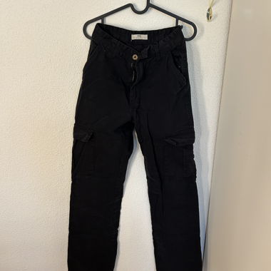 Jeans cargo baggy nero taglia 36