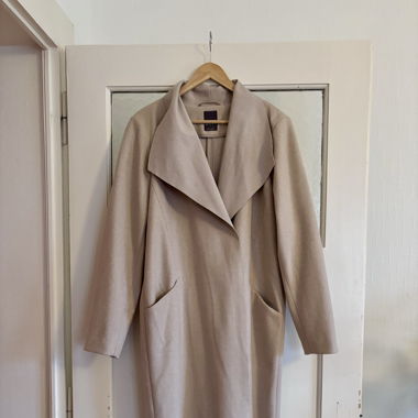 Manteau ouvert beige