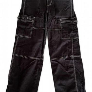 Pantalon cargo Jean noir Divided H&M 36 S