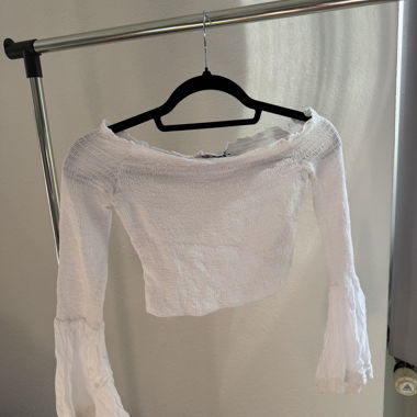 NA-KD white crop top