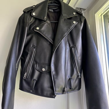 Veste en cuir synthétique ZARA Gr. 38
