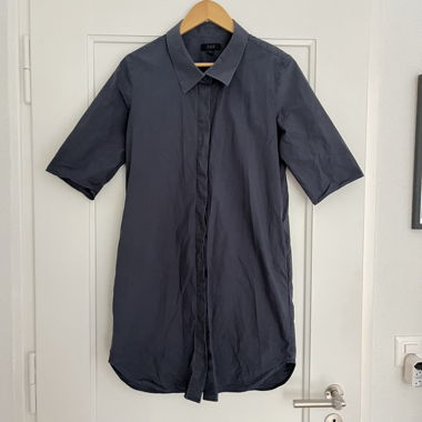 Cos dark blue shirt dress with pockets