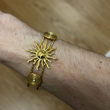 Bracciale a polsino in oro