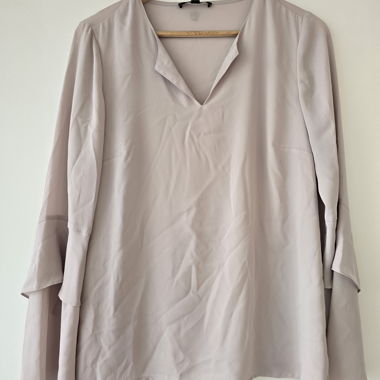 Pink Comma Blouse with Bell Sleeves