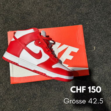 Nike Dunk High Retro University Red