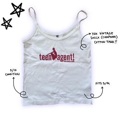 y2k vintage soccx cotton tank top
