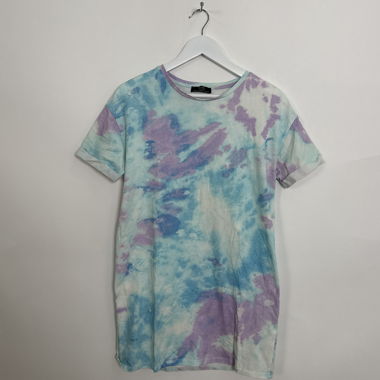 Bershka Long Tie-Dye T-Shirt