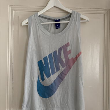 Canotta Nike donna azzurro chiaro