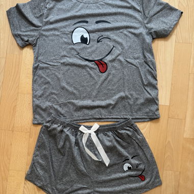 Set pigiama con stampa smiley Gr. L