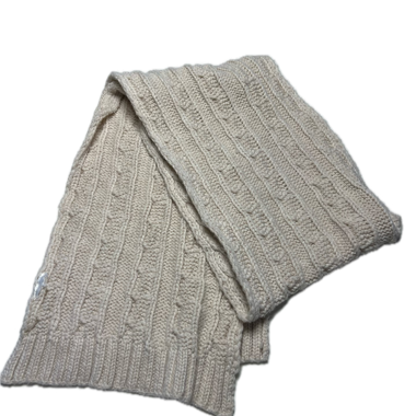 Beige Knit Scarf