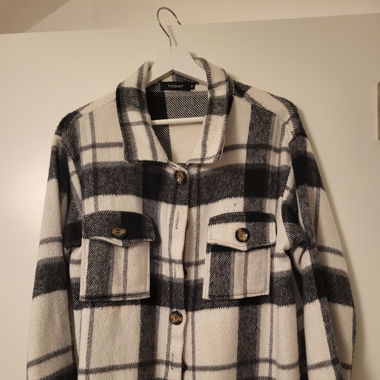 Warme Übergangsjacke, schwarz/weiss, TODAY