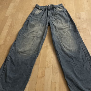 Pantaloni jeans larghi blu