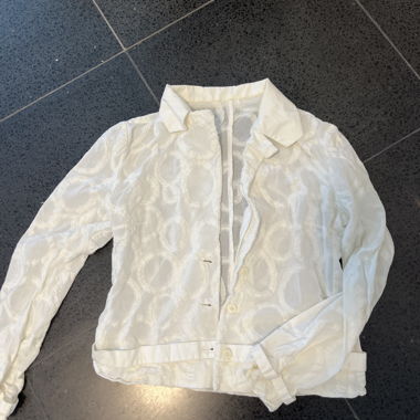 White Jacquard Jacket