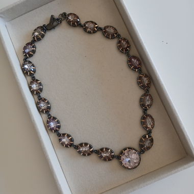 Collana statement con cristalli