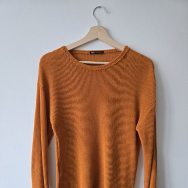 Zara orange sweater