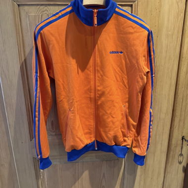 Adidas Track Jacket Orange Blue