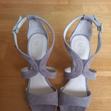 Sandaletten Wildleder taupe
