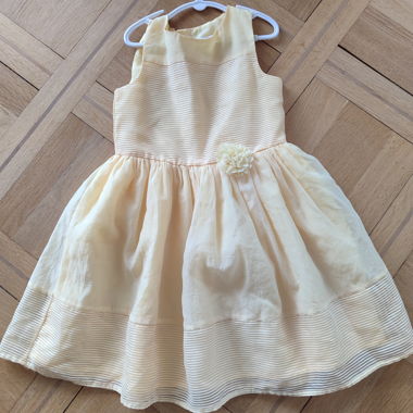 Abito da cerimonia per ragazza giallo chiaro taglia 7